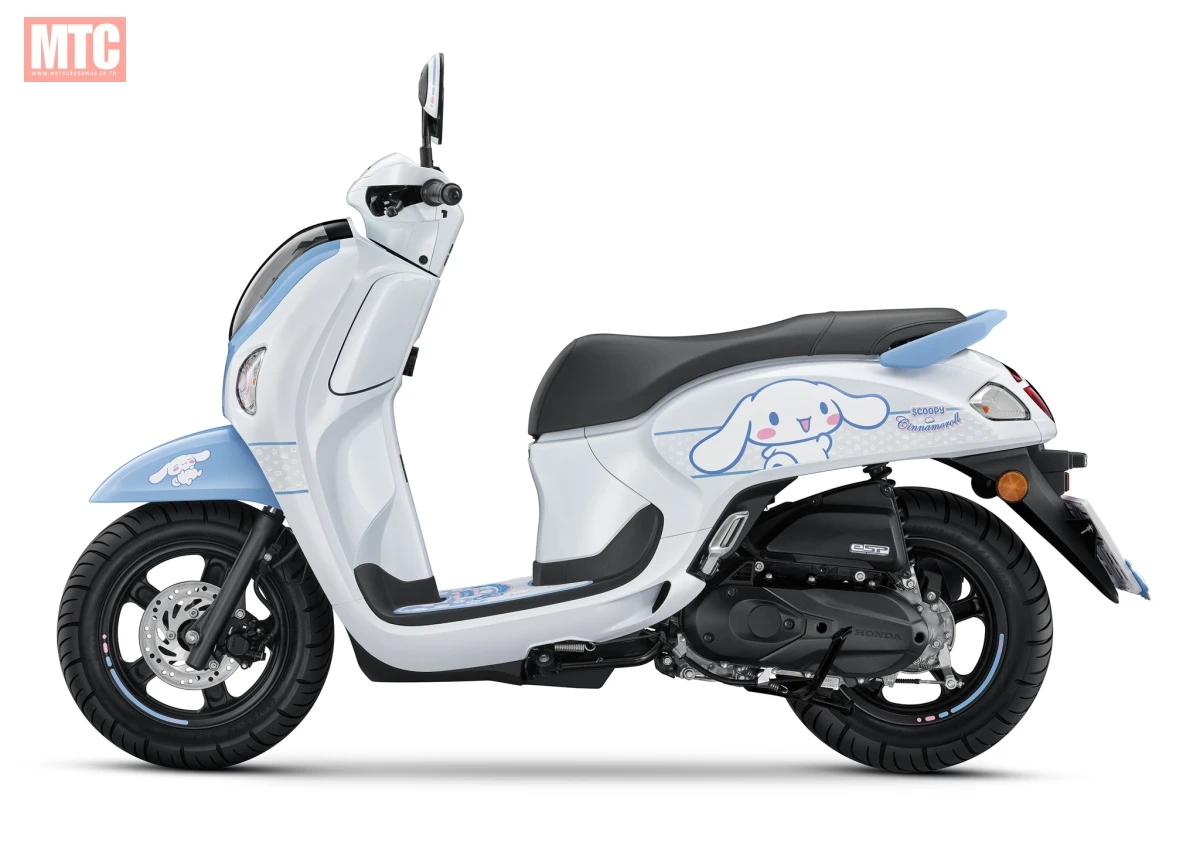 honda-scoopy-cinnamoroll-limited-4-17745791547471334175052 Honda Scoopy Cinnamoroll 2026 gây sốt với thiết kế “cute lạc lối”, bản giới hạn 2.000 chiếc khiến giới trẻ săn lùng - Ảnh 6.